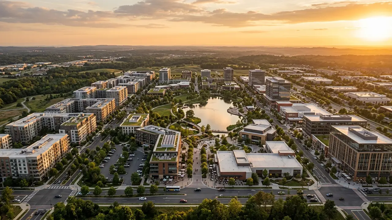 Aerial and Drone-View Renderings for Master Plans