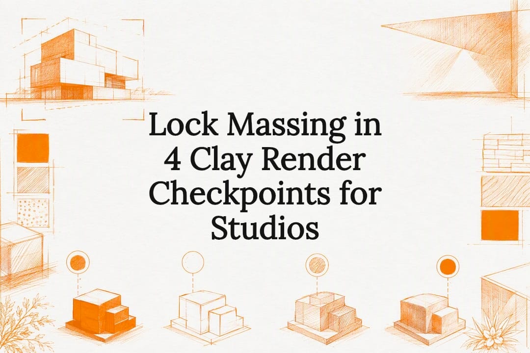 Lock Massing in 4 Clay Render Checkpoints for Studios