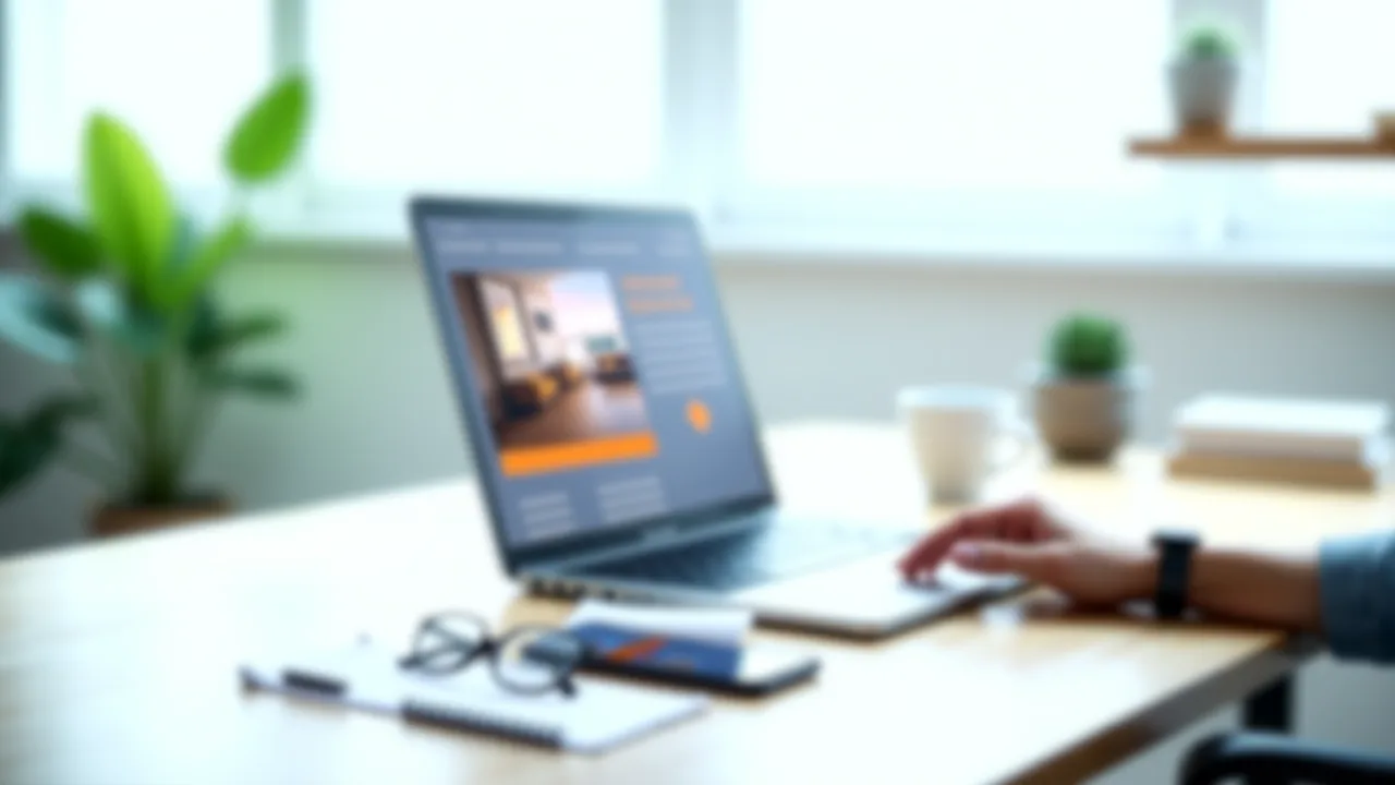 Web page showing an embedded 360 virtual tour above the fold on a property listing