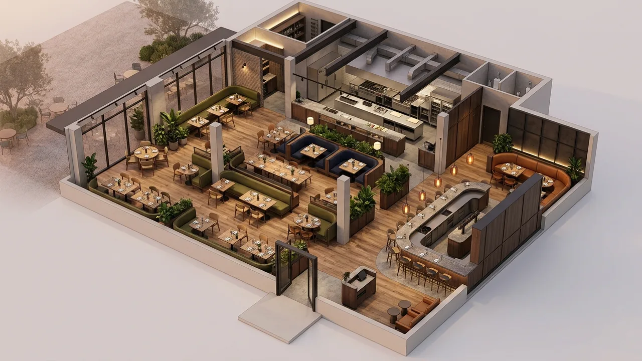 Restaurant 3D Floor Plans: Plan Layout Before You Build
