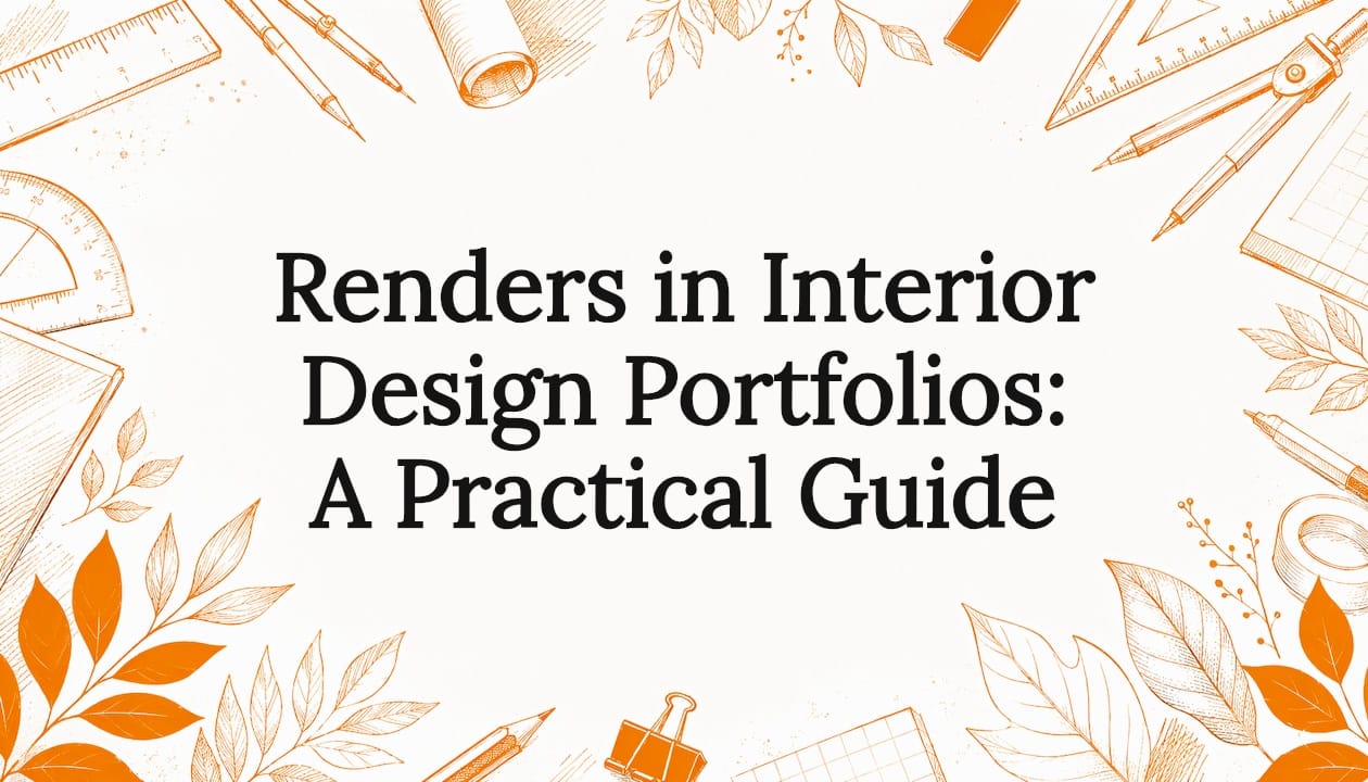 Renders in Interior Design Portfolios: A Practical Guide