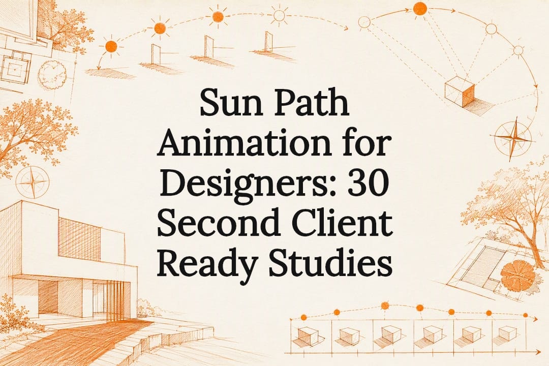 Sun Path Animation for Designers: 30 Second Client Ready Studies