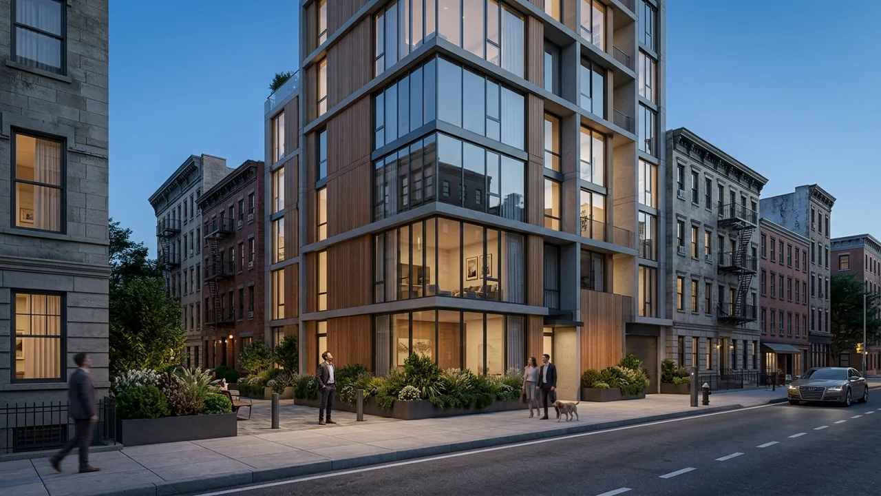 Superimposed Renderings: New Buildings on Real Site Photos