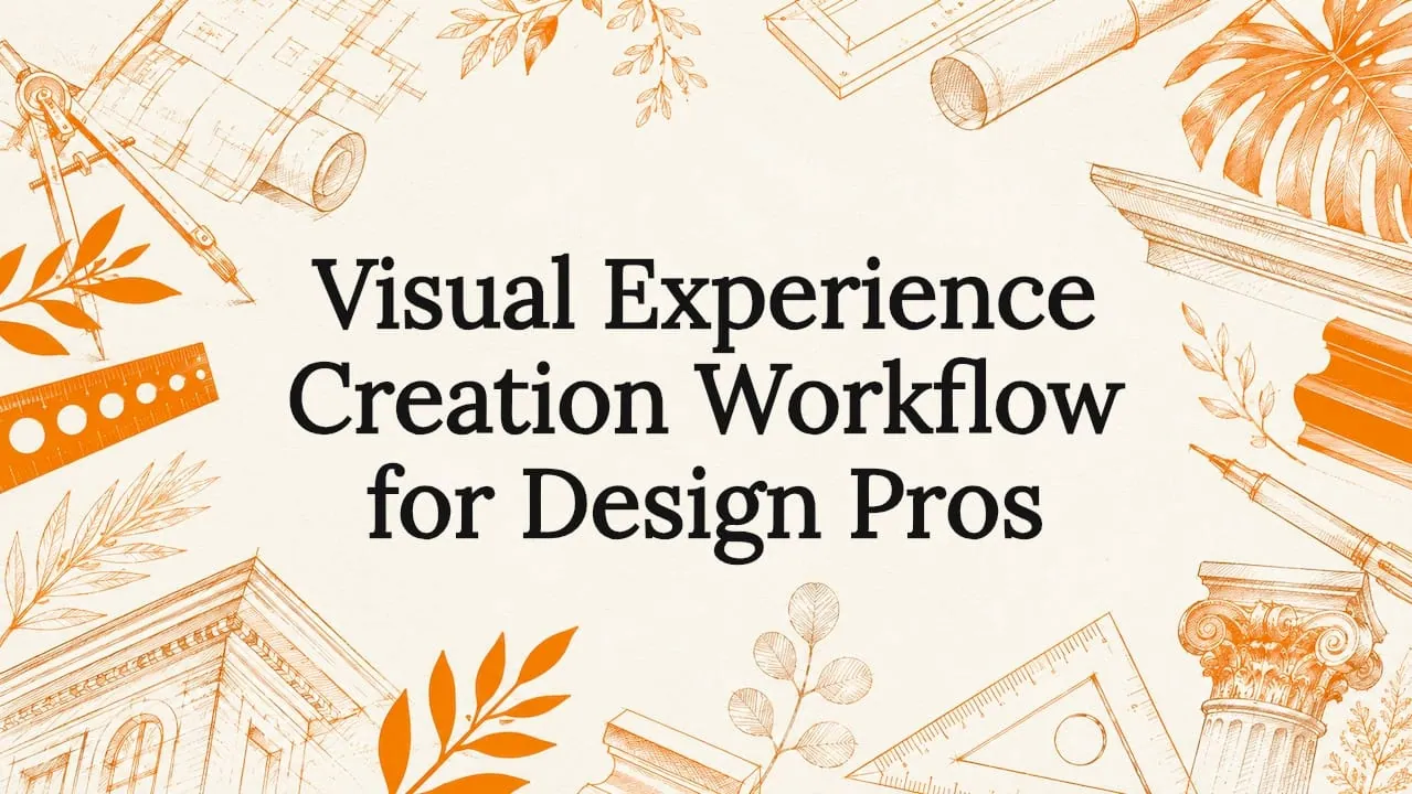 Visual Experience Creation Workflow for Design Pros