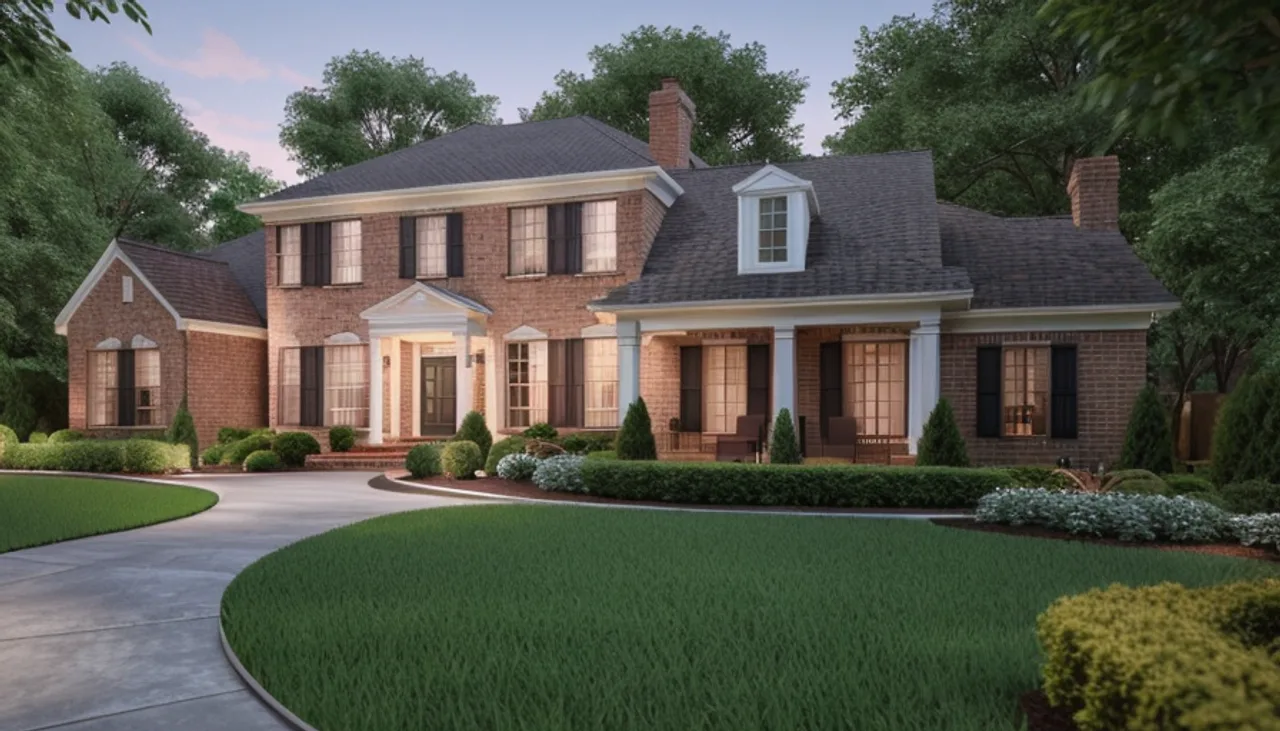 Rendimension concept render of a home addition in Alpharetta, GA, traditional estate style.