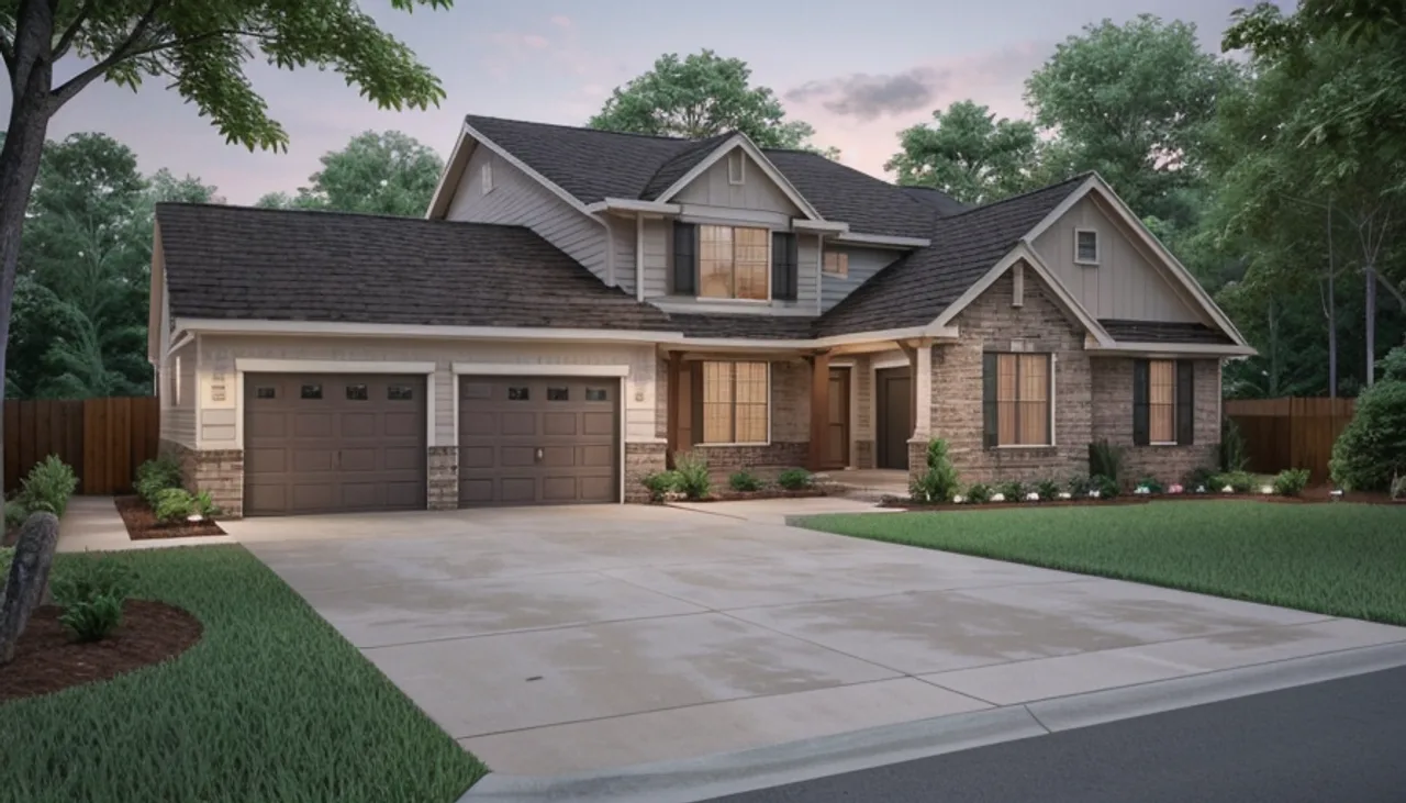 Rendimension concept render of a home addition in Ballantyne, NC, transitional craftsman style.