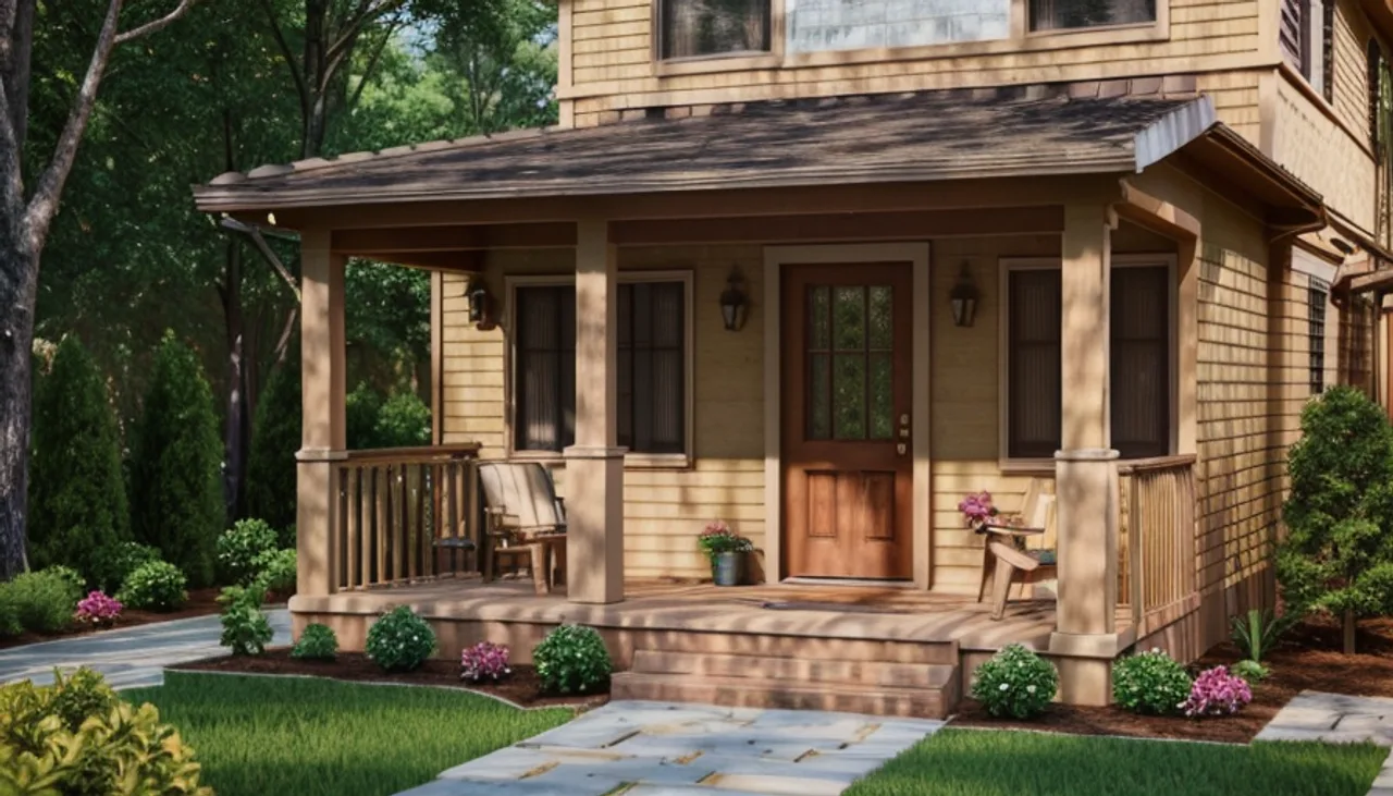 Rendimension concept render of a home addition in Cary, NC, transitional craftsman style.