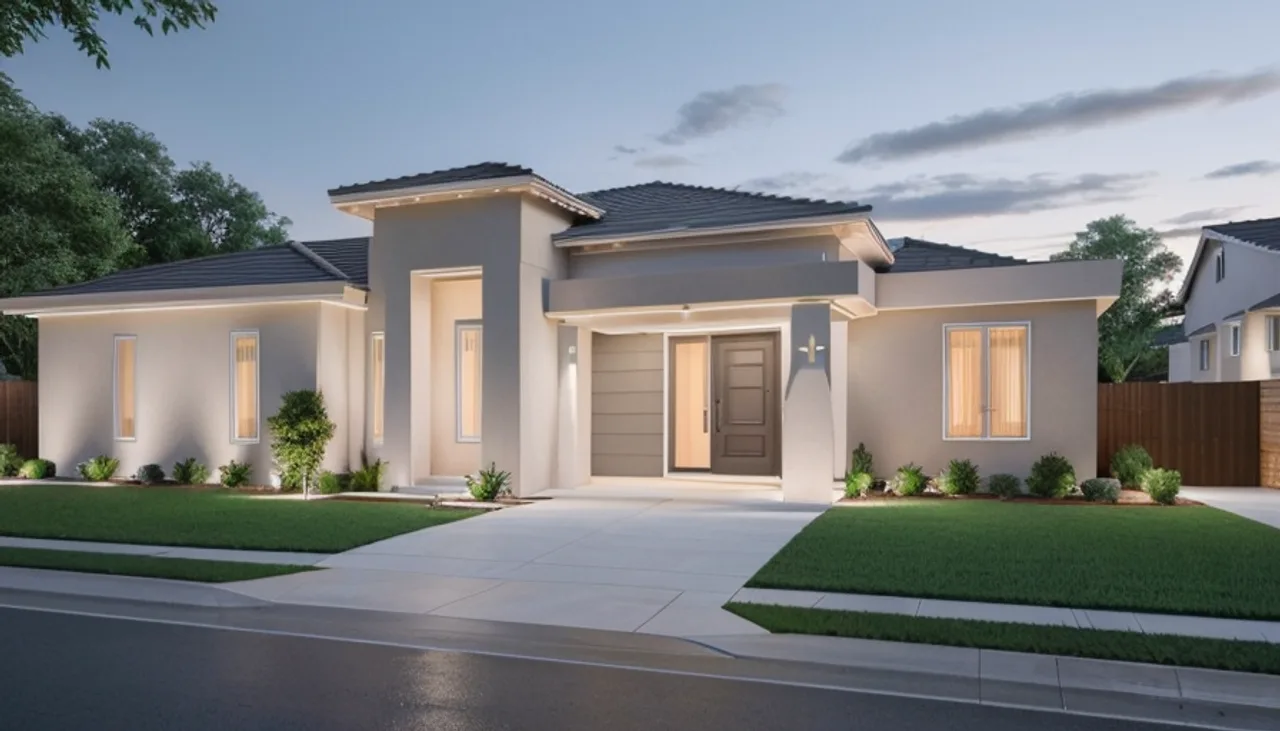 Rendimension concept render of a home addition, contemporary style.