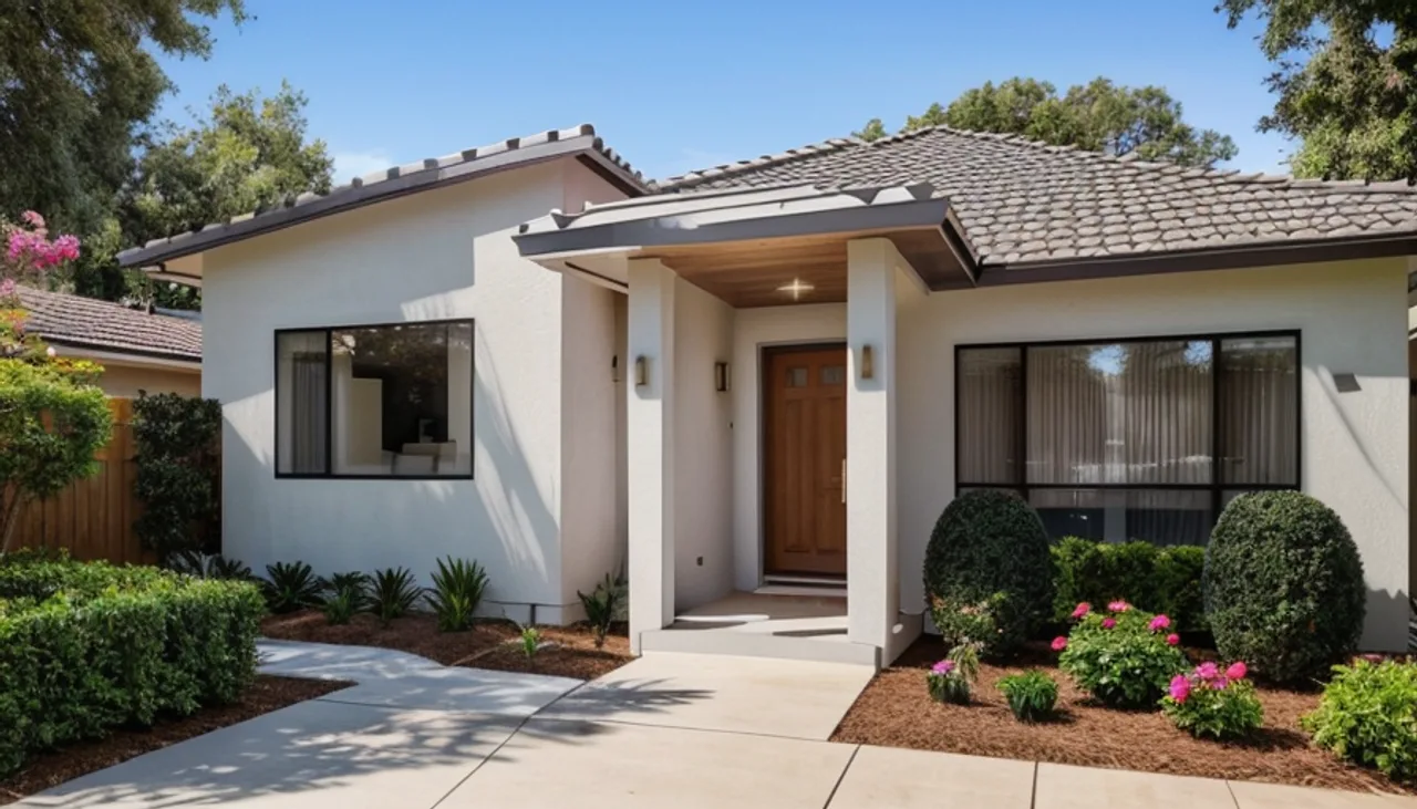 Rendimension concept render of a home addition in Cupertino, CA, modern California style.