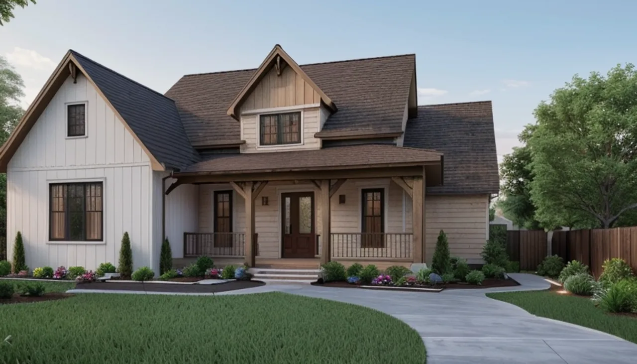Rendimension concept render of a home addition in Franklin, TN, transitional farmhouse style.