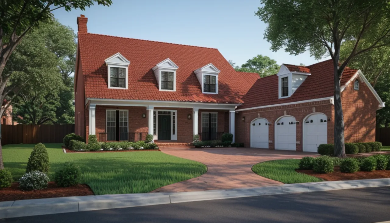 Rendimension concept render of a home addition in Milton, GA, traditional estate style.