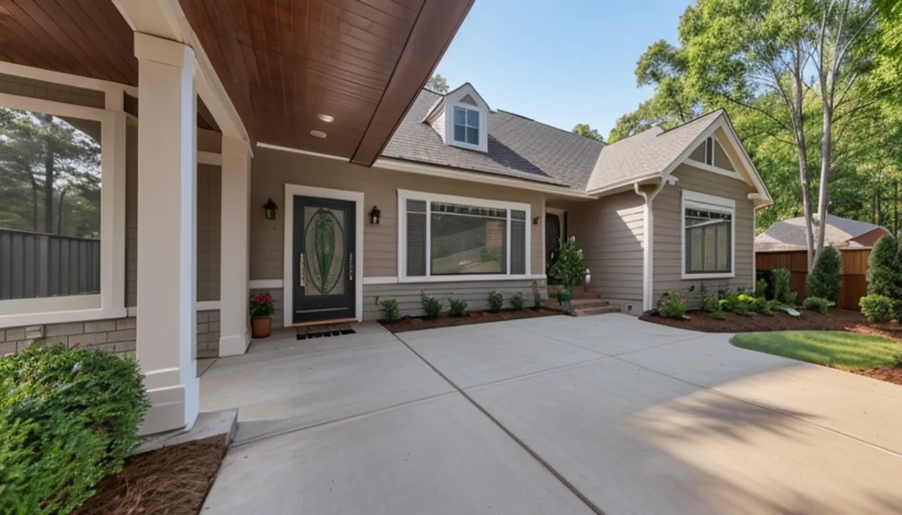Rendimension concept render of a home addition in Myers Park, NC, transitional craftsman style.