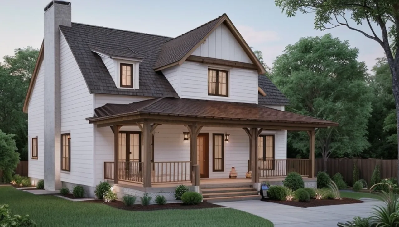 Rendimension concept render of a home addition in Nolensville, TN, transitional farmhouse style.