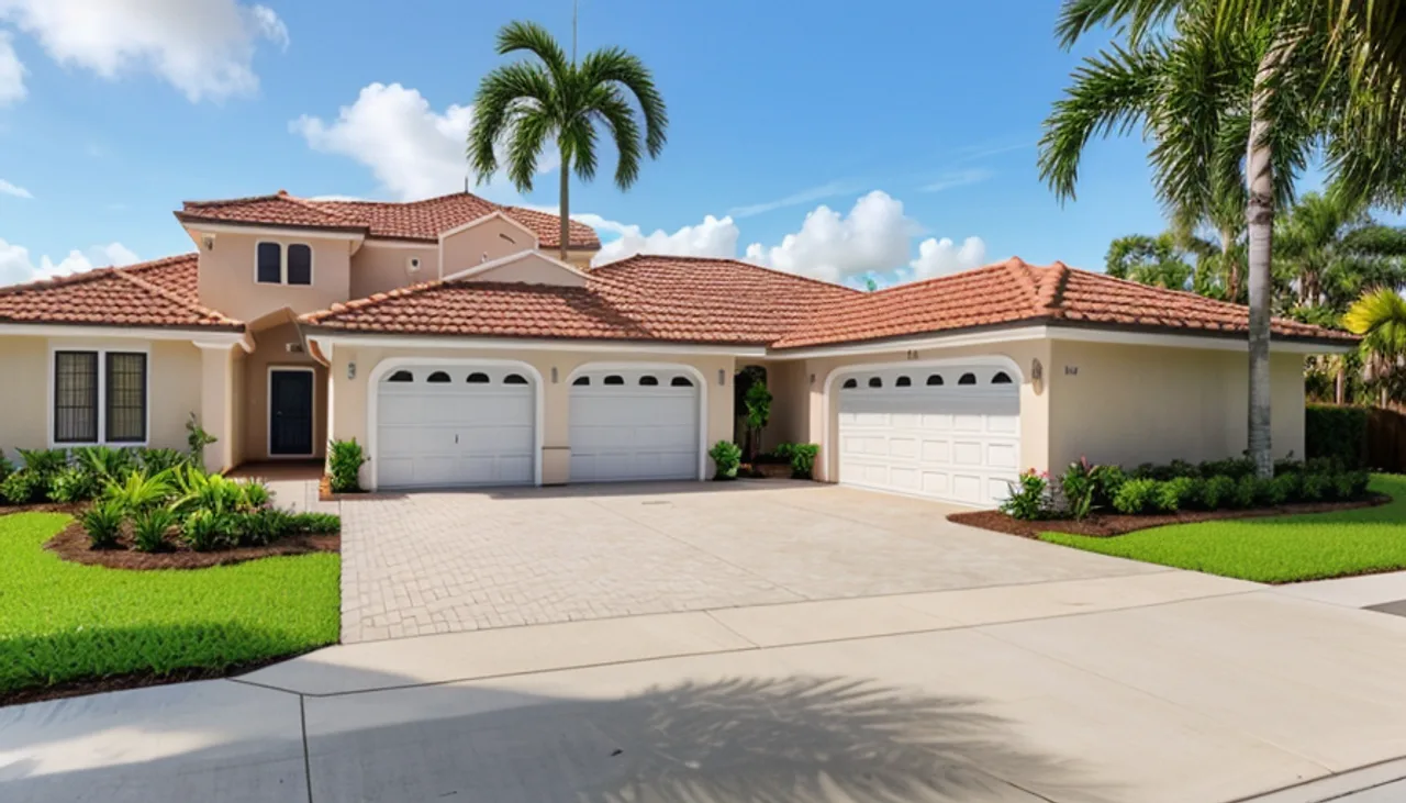 Rendimension concept render of a home exterior in Port Royal, FL, coastal contemporary style.