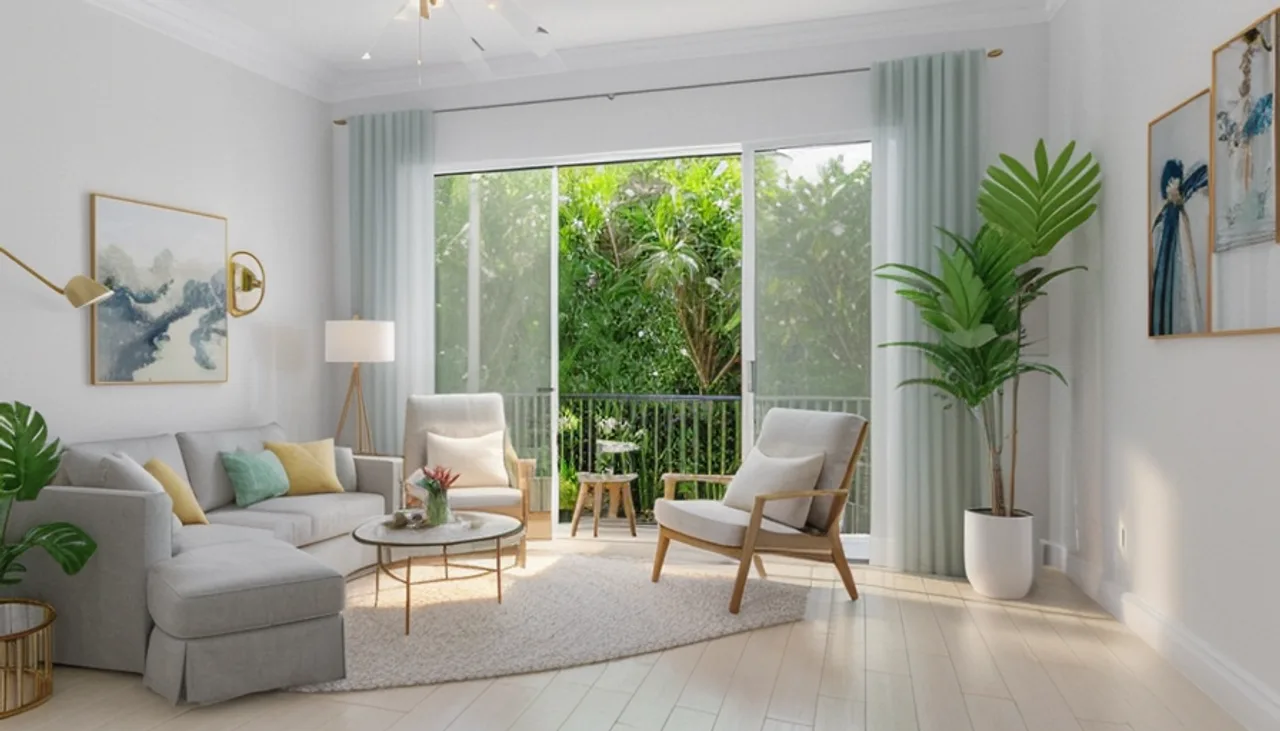 Rendimension concept render of a real estate listing in Naples, FL, coastal contemporary style.