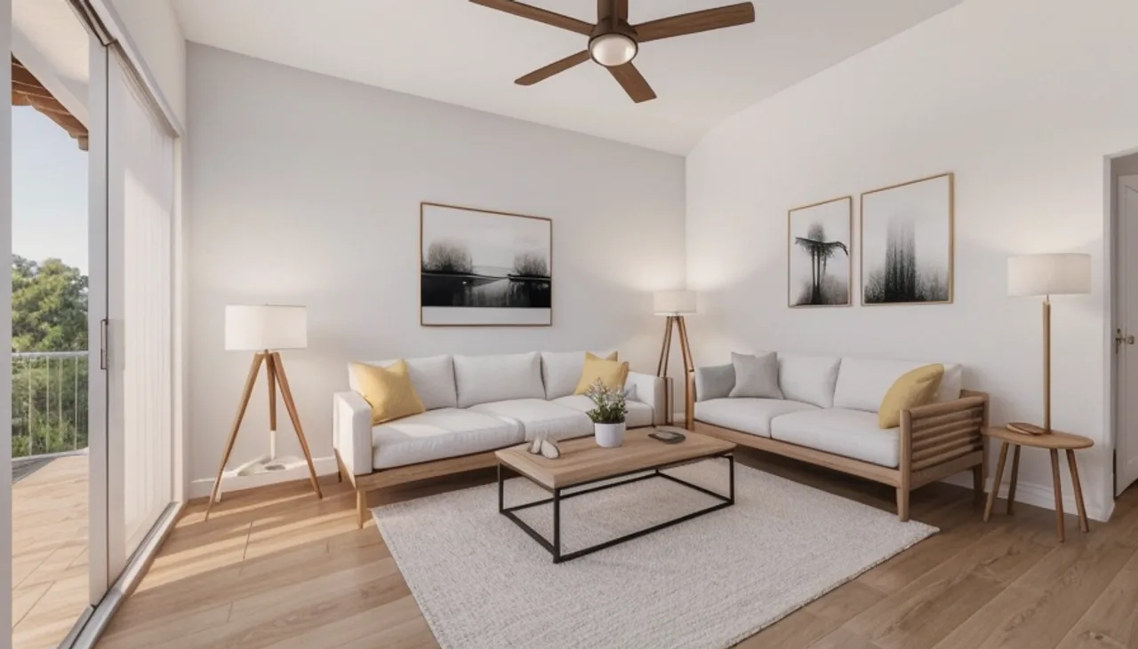 Rendimension concept render of a real estate listing in San Jose, CA, modern California style.