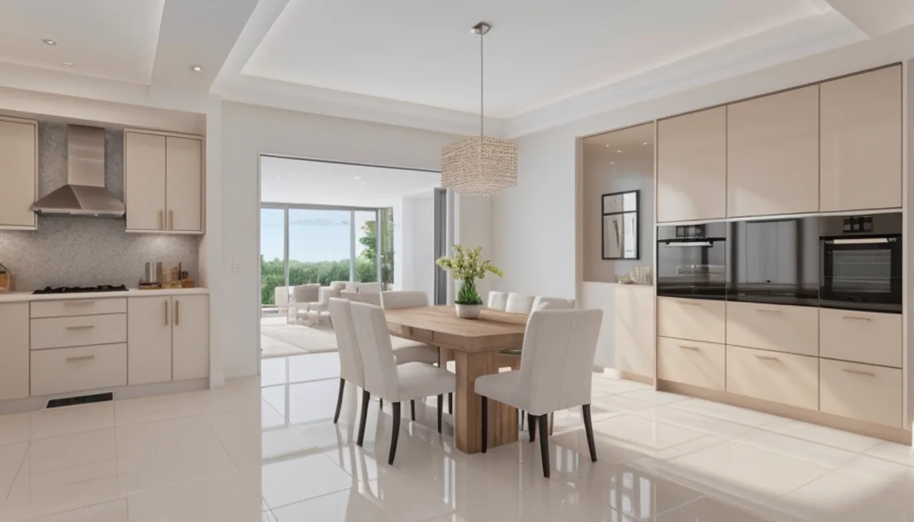 Rendimension concept render of a real estate listing, contemporary style.