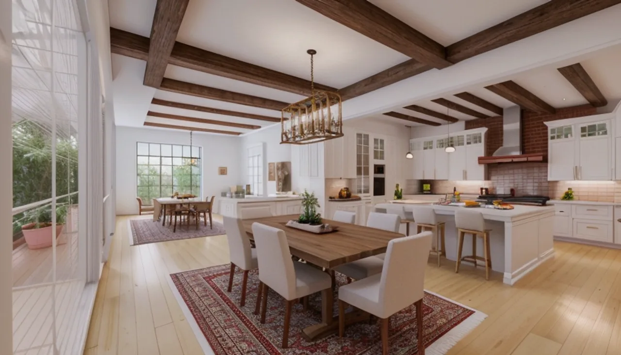 Rendimension concept render of a whole-home remodel in Atlanta, GA, traditional estate style.