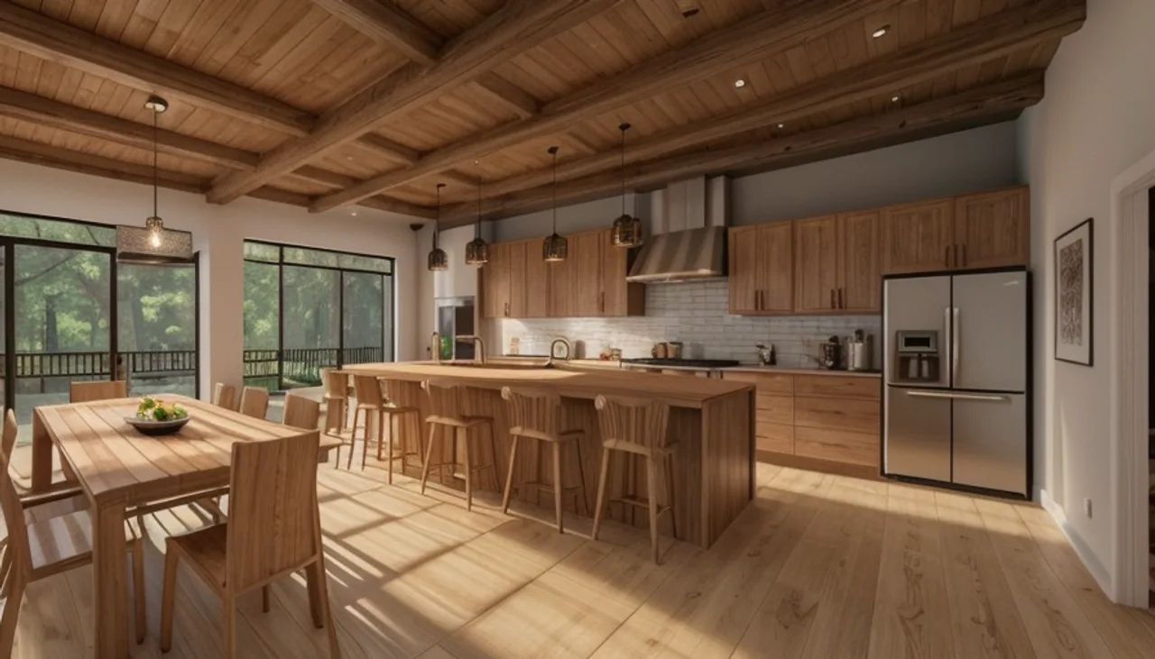 Rendimension concept render of a whole-home remodel in Myers Park, NC, transitional craftsman style.