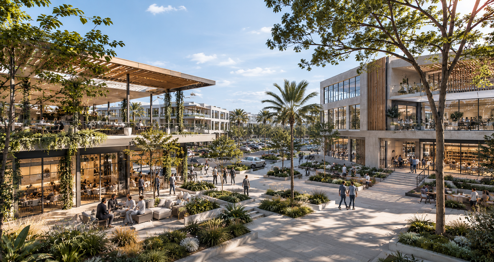 Commercial exterior daytime rendering by Rendimension