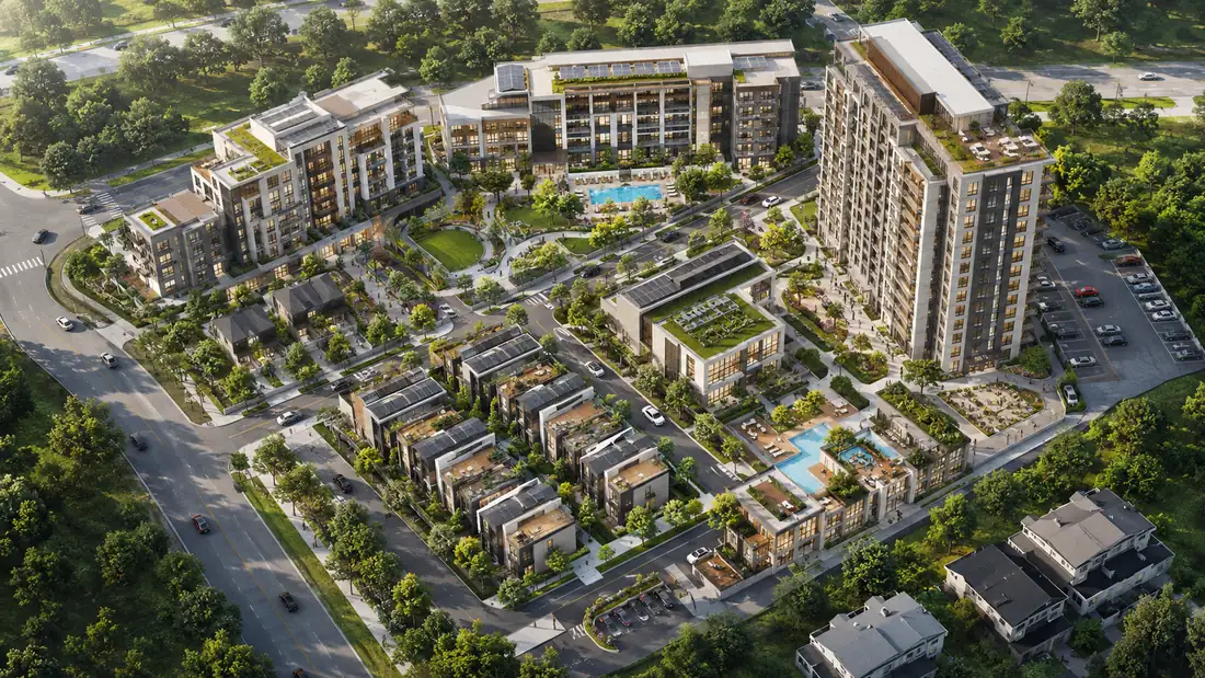 Aerial master plan development overview by Rendimension