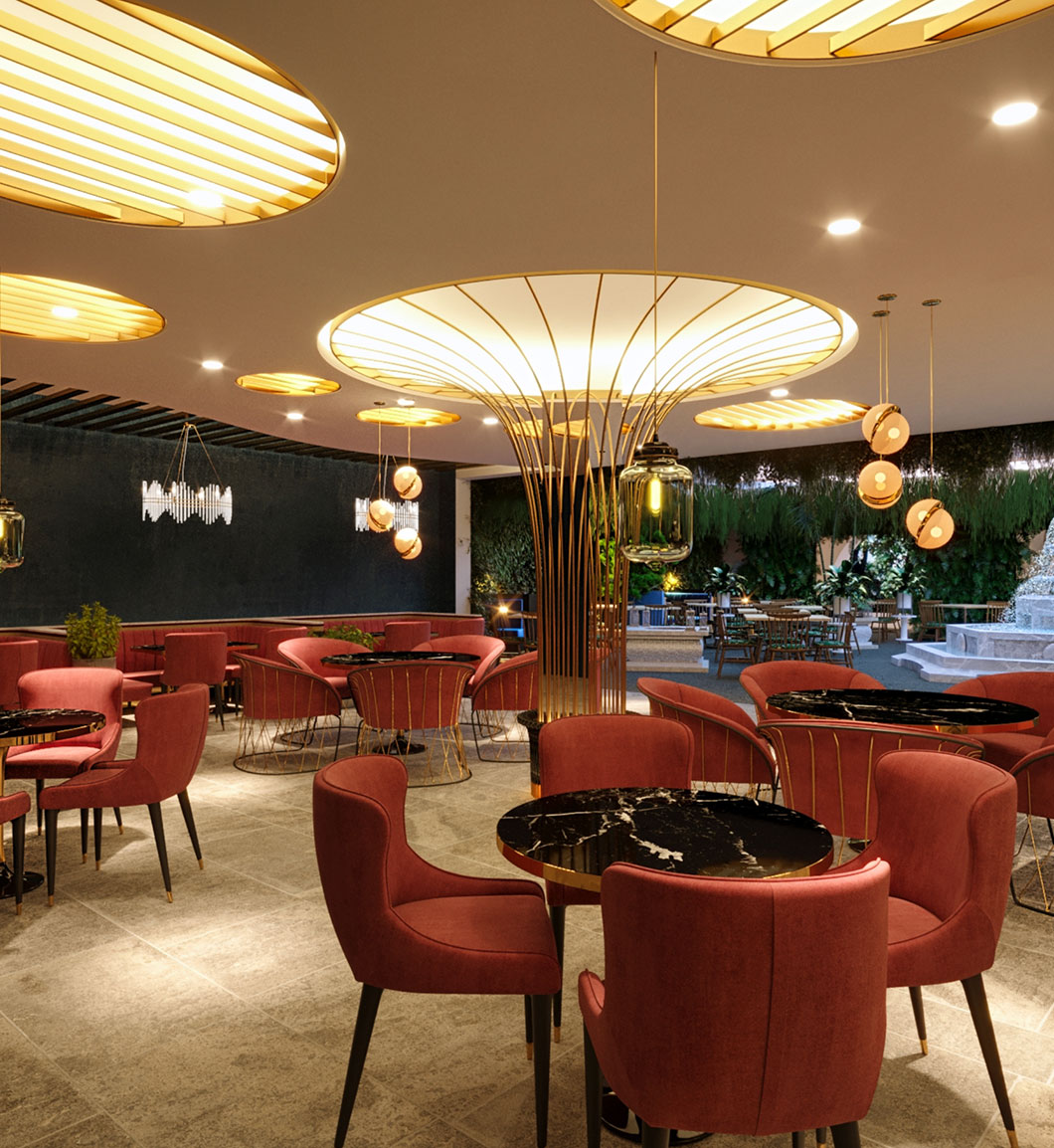 Brick & Ivy Lounge Bar Design — interior render