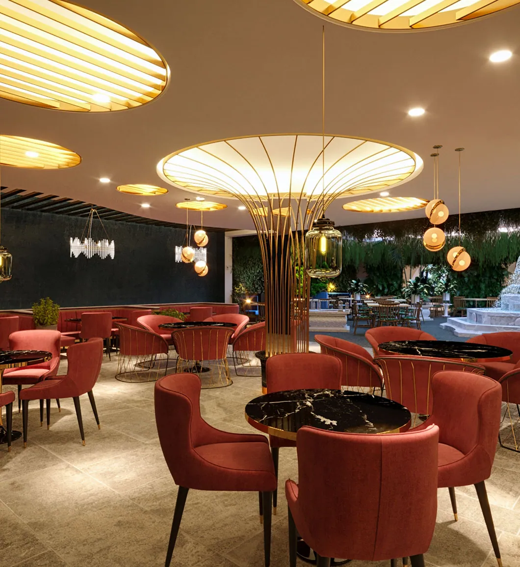 Brick & Ivy Lounge Bar Design — interior render