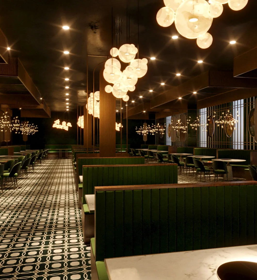 Brick & Ivy Lounge Bar Design — lifestyle render