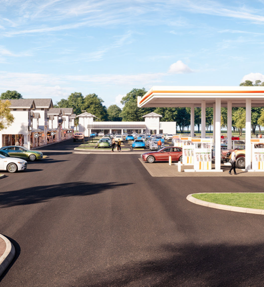 Highway Gateway Plaza — main render by Rendimension