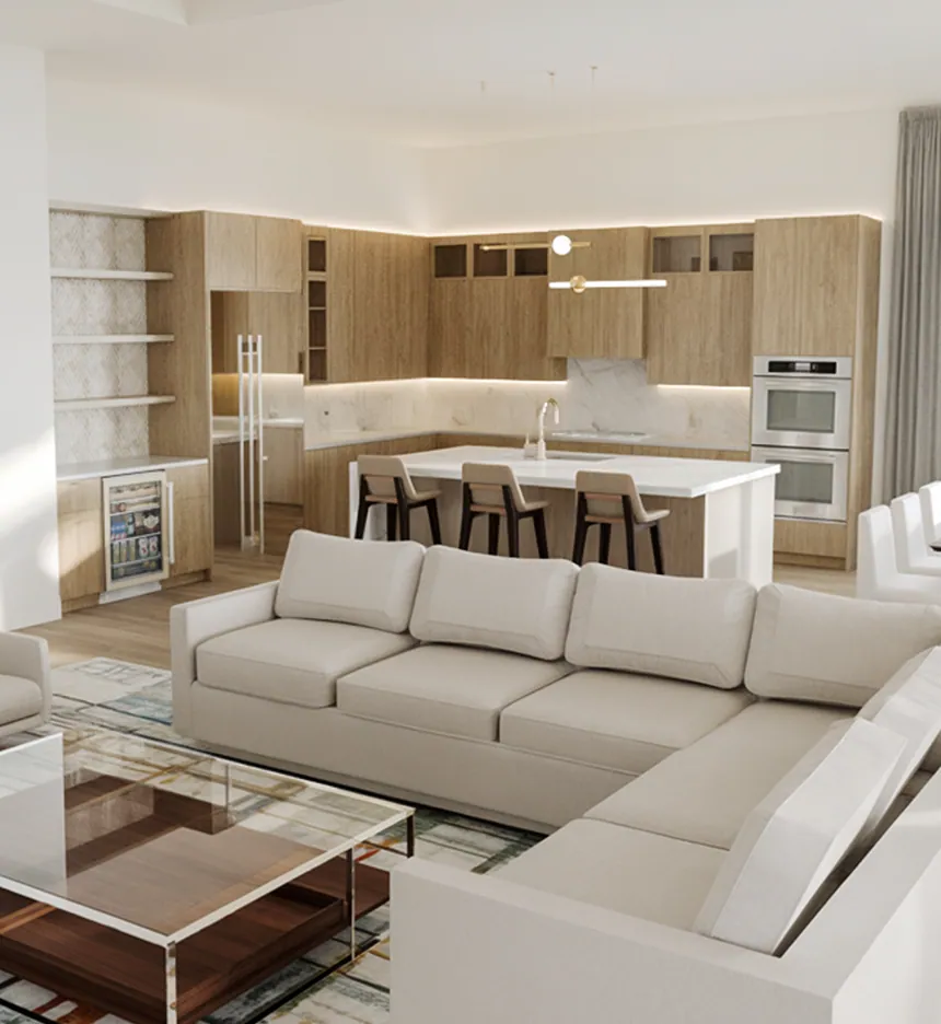 Sea Breeze Residence coastal renovation rendering Boynton Florida by Rendimension