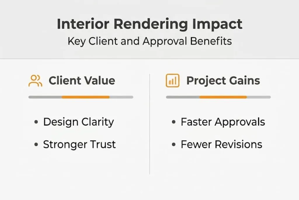 Interior renderings: boost client success and approvals