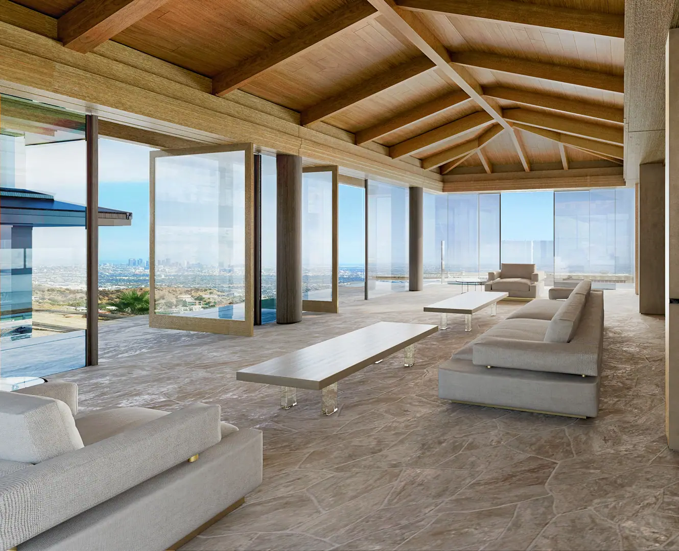 Hollywood Hills Luxury Home Rendering — render 3
