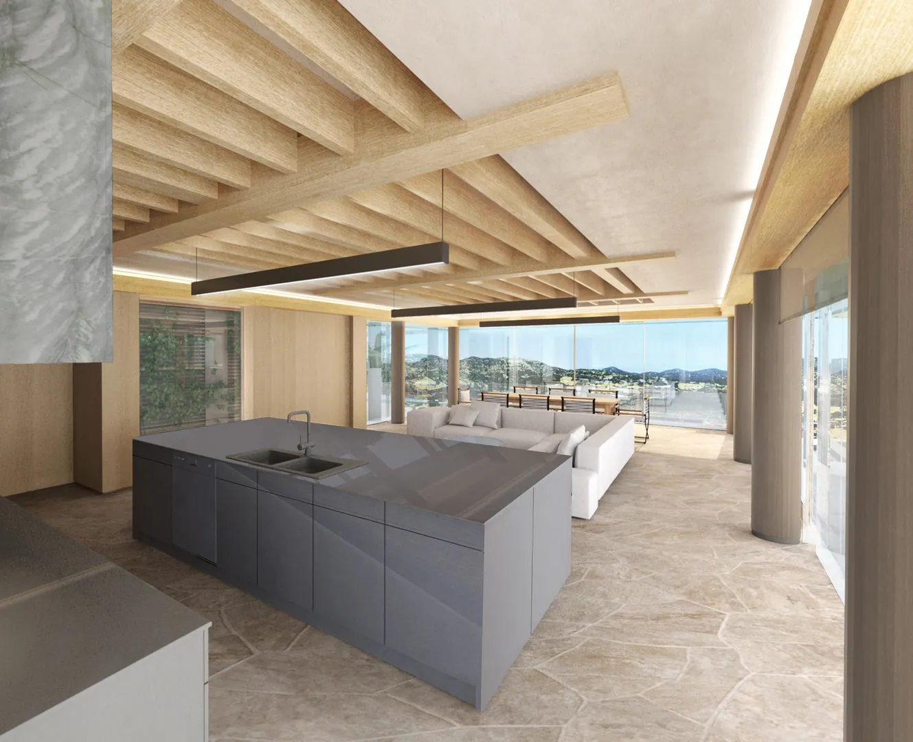 Hollywood Hills Luxury Home Rendering — render 4