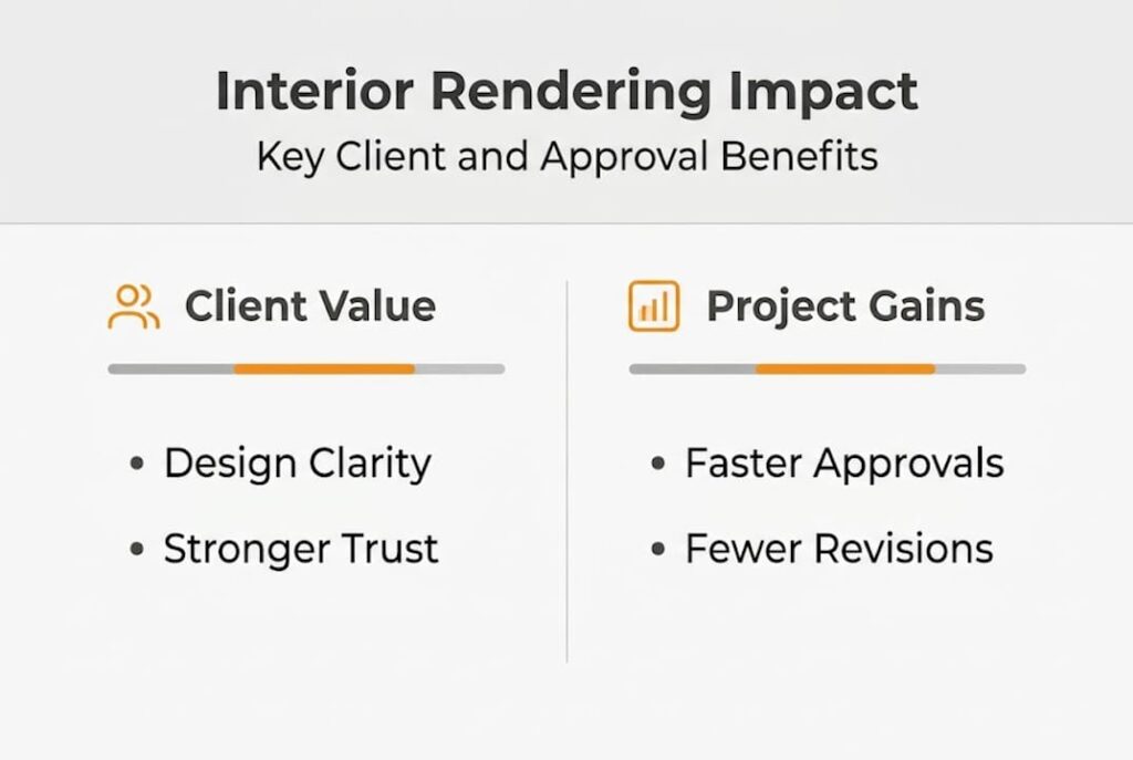Interior renderings: boost client success and approvals